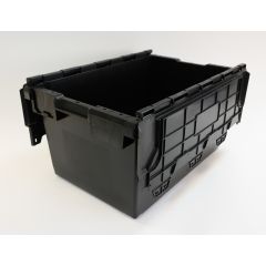 Eco Lidded Box 80 Ltr Black - 710 x 460