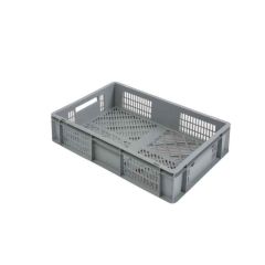 Plastic Stacking Container (Grey, 28L) 600 x 400 x 150mm