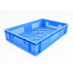 Euro Stacker 23 Ltr Perforated Blue - 600 x 400