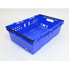 Maxinest Bale Arm Container (Blue, Perforated, 35L, 600x400x199mm)