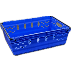 Maxinest Bale Arm Container (Blue, Perforated, 35L, 600x400x199mm)