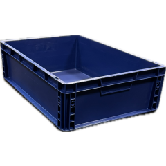 Euro Stacking Box 34 Ltr Solid Blue - 600 x 400