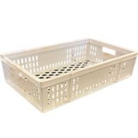 Perforated Plastic Tray (White, 48L) 762 x 457 x 176mm - £4.99