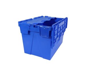 plastic lidded storage box